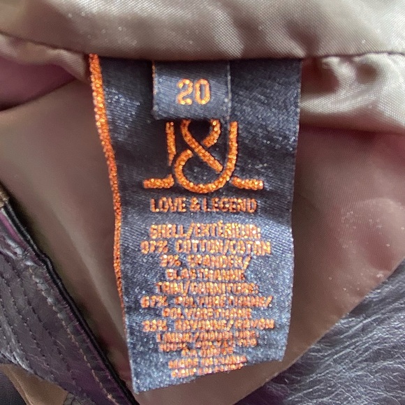 EUC Love & Legend Army green jacket sz 20 - Picture 5 of 5